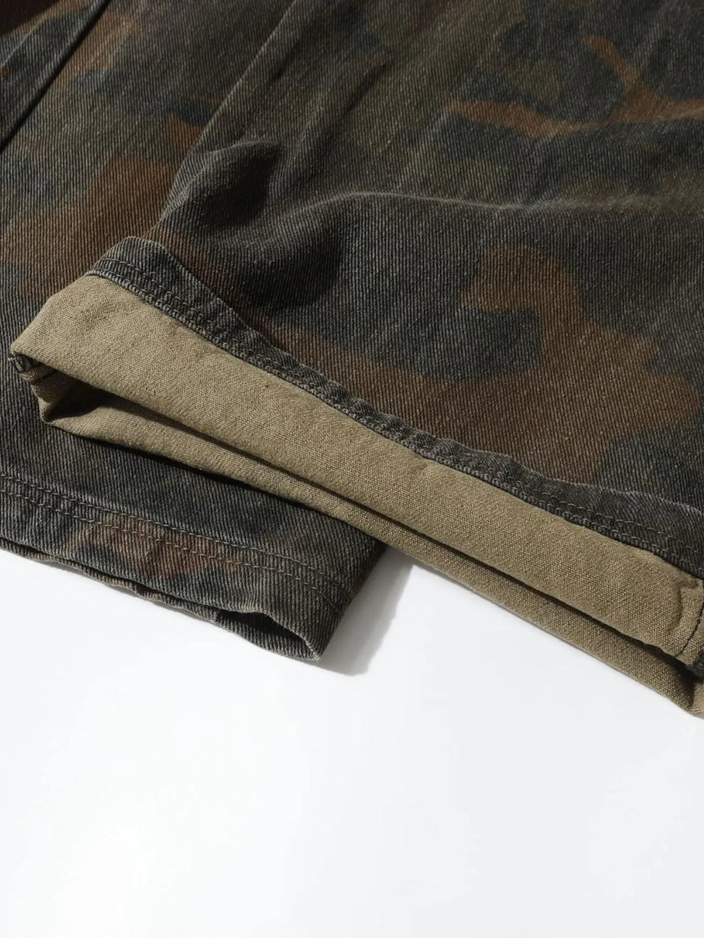 Men's Vintage Camo Cargo Wide Leg Jeans