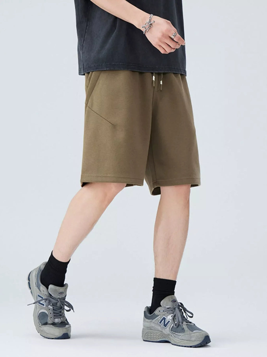 Men's Plus Size Drawstring Casual Shorts