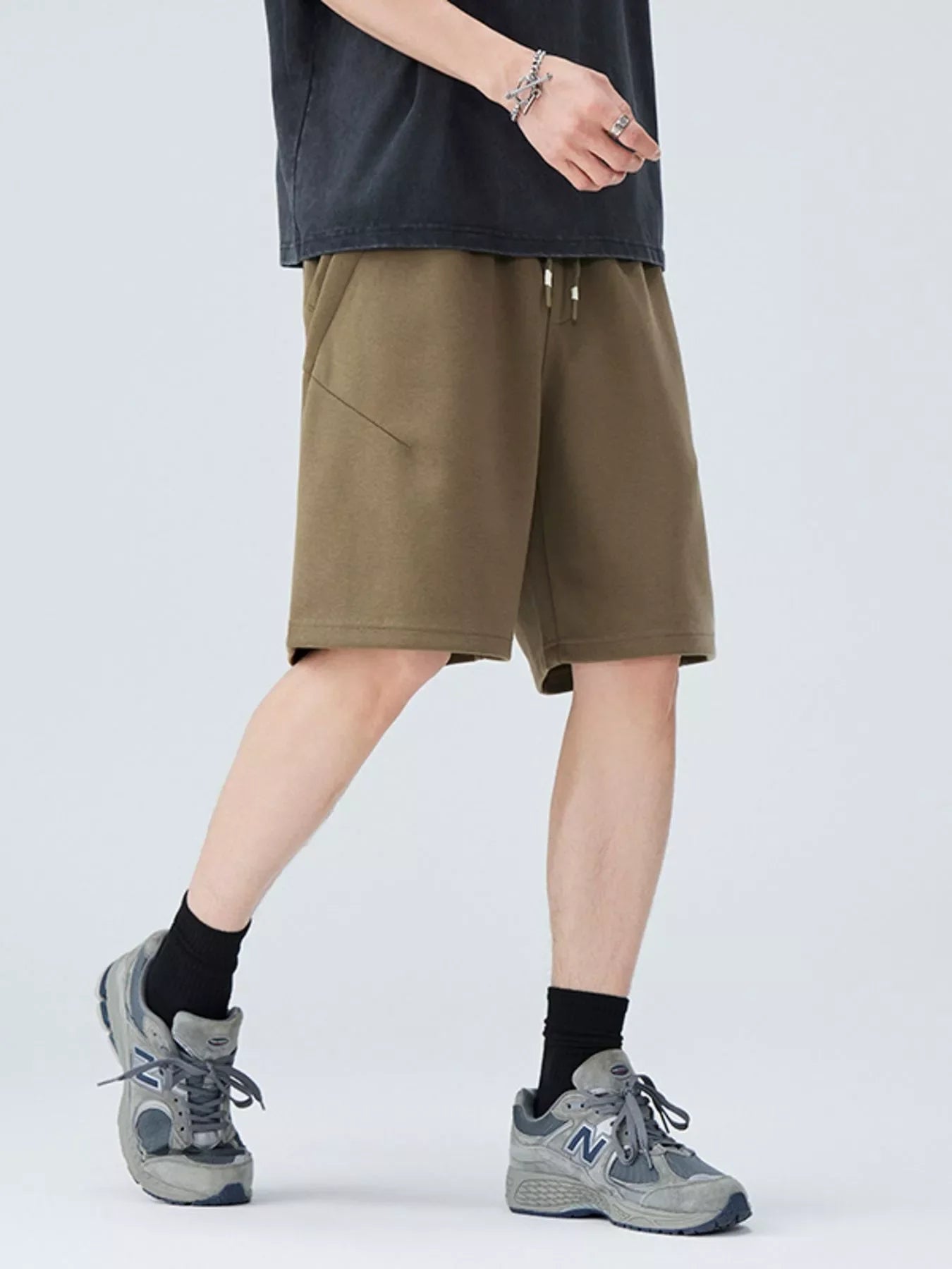 Men's Plus Size Drawstring Casual Shorts