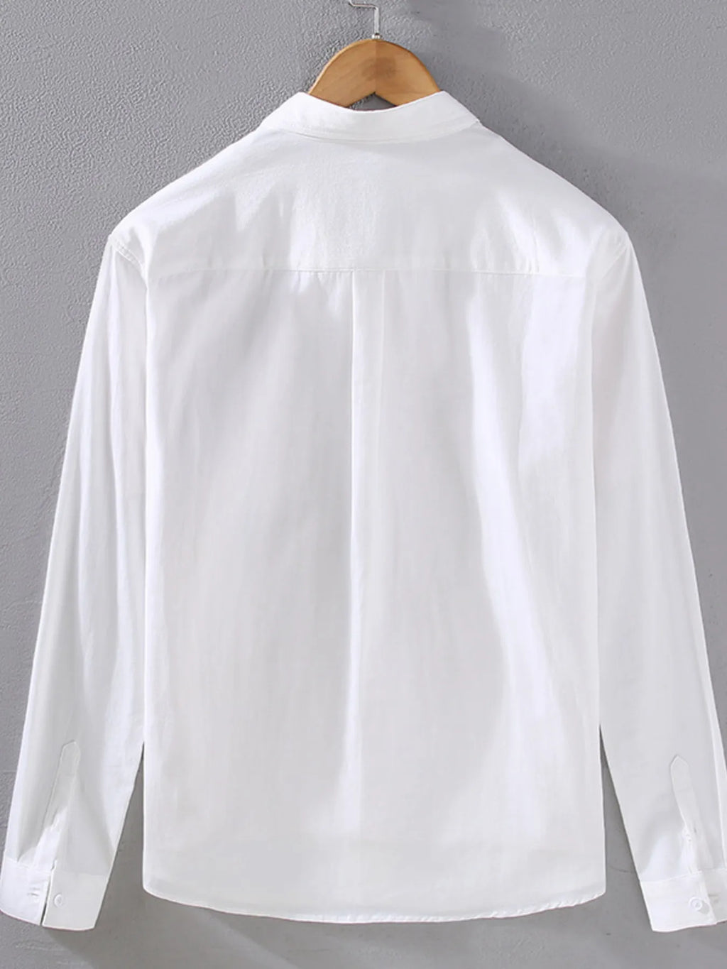 Men's Plus Size Striped Button Up Long Sleeve Shirt