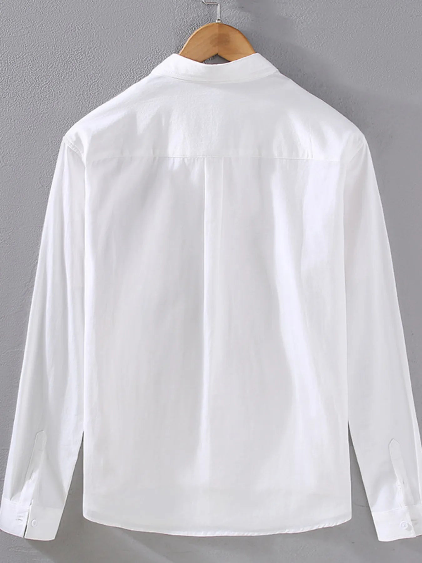 Men's Plus Size Striped Button Up Long Sleeve Shirt