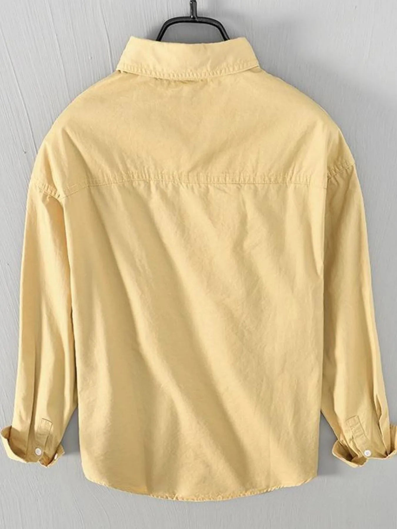 Men's Plus Size Button Up Long Sleeve Shirt
