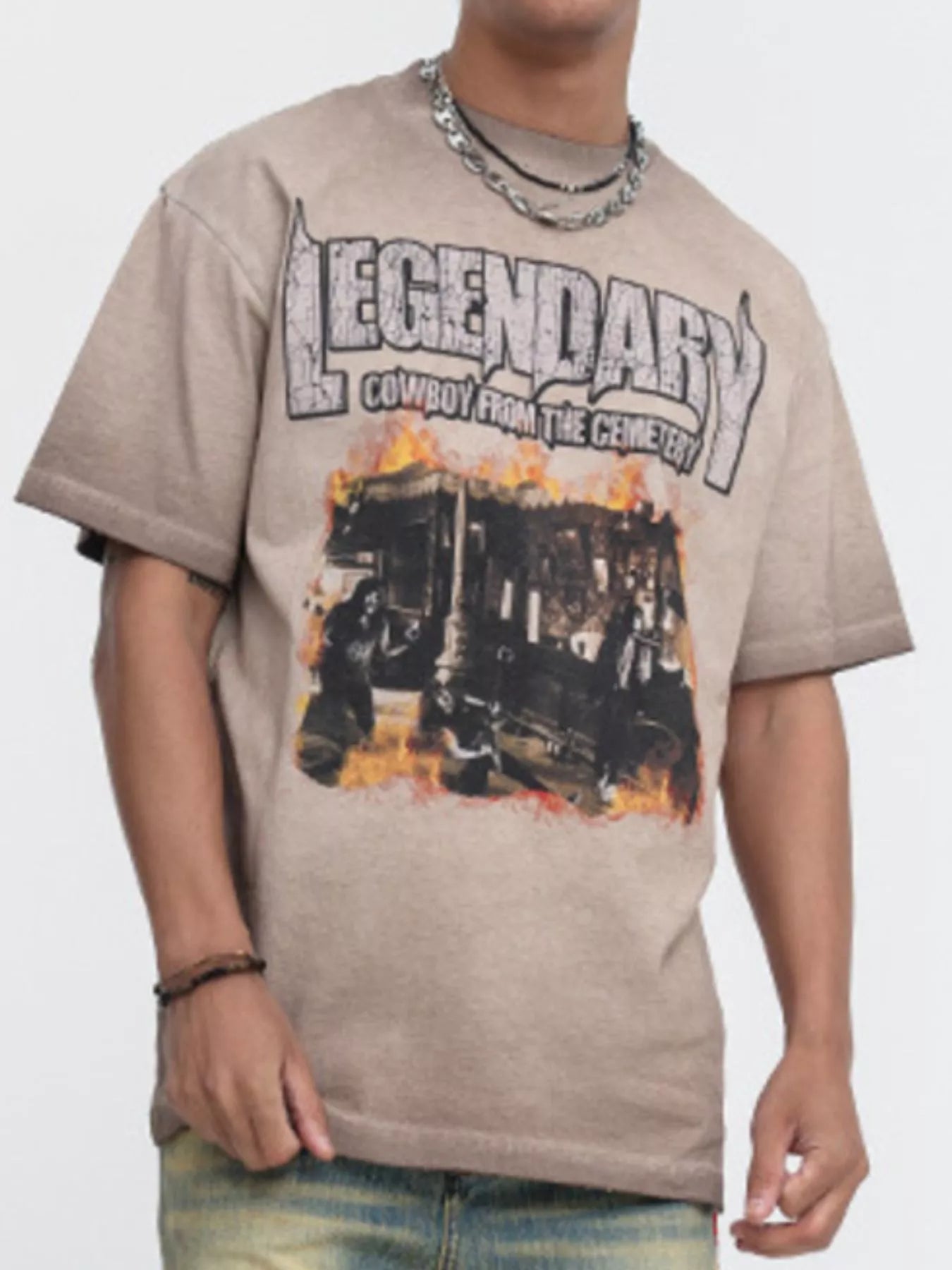 Men's Graphic Round Neck T-Shirt