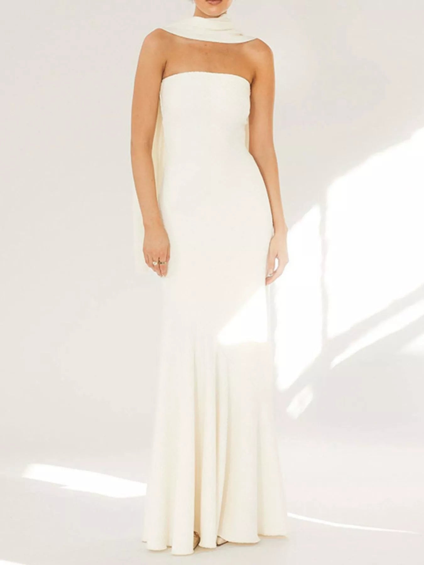 Strapless Mermaid Maxi Dress