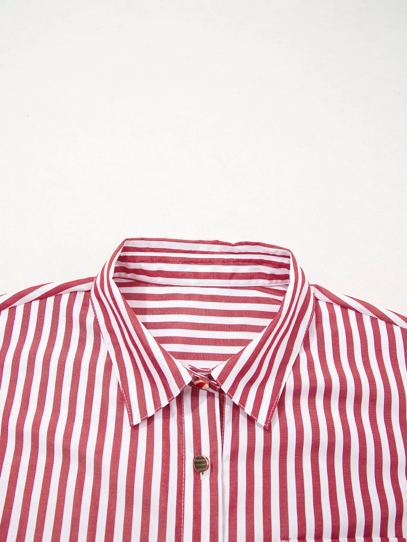 Striped Button-Up Long Sleeve Shirt