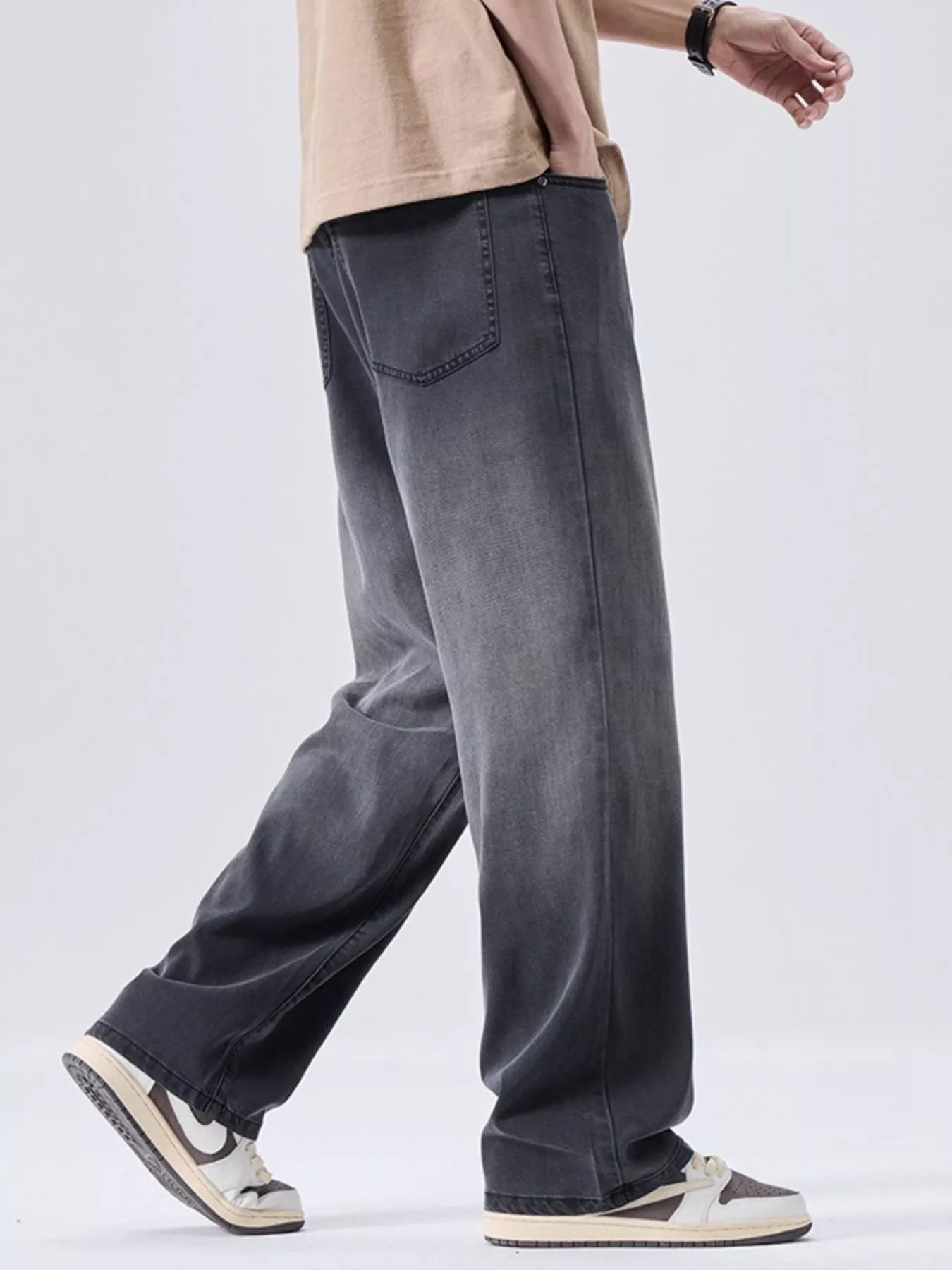 Men's Vintage Washed Straight Fit Pants