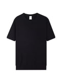 Men's Plus Size Ribbed Knit Relaxed Fit T-Shirt