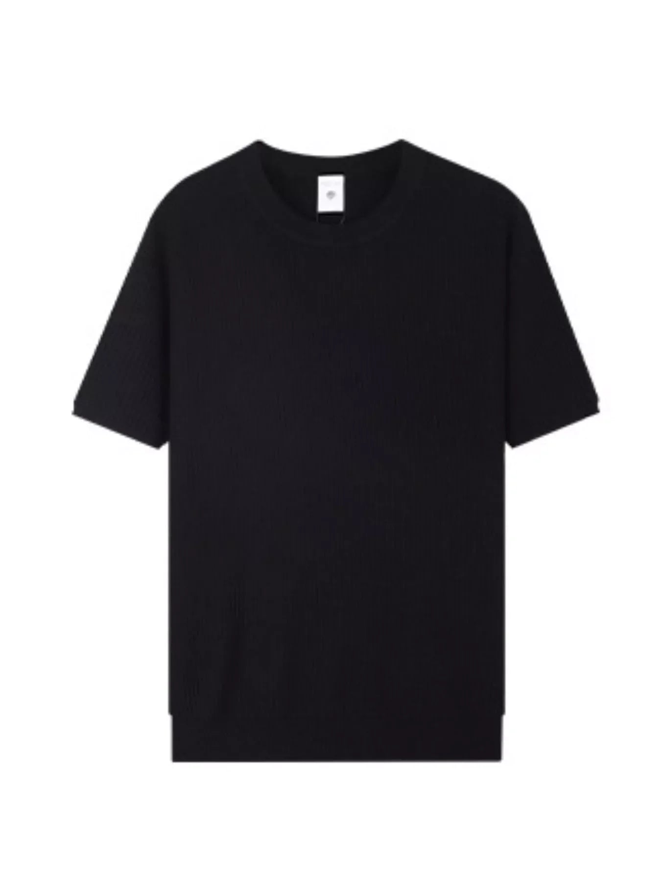 Men's Plus Size Ribbed Knit Relaxed Fit T-Shirt