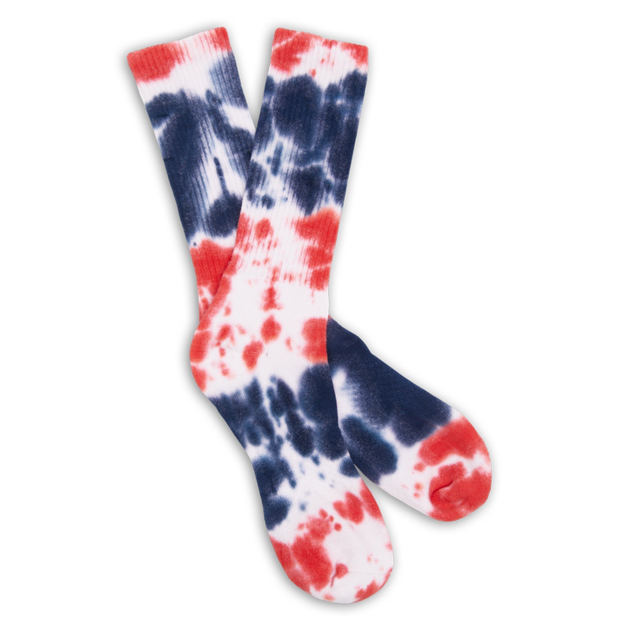 Casual Crew Navy/Red Tie-Dye