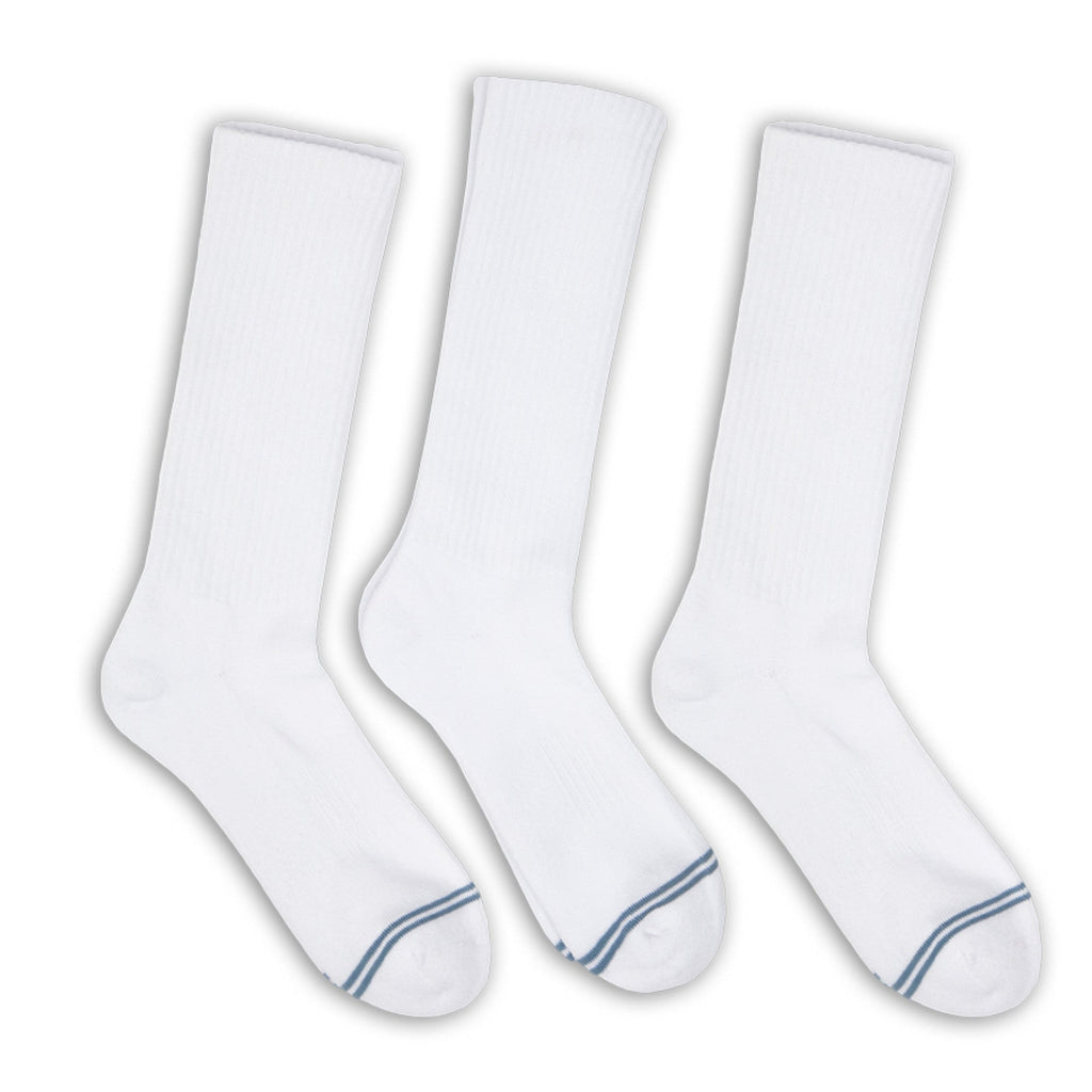 Casual White Crew Socks 3-Pack