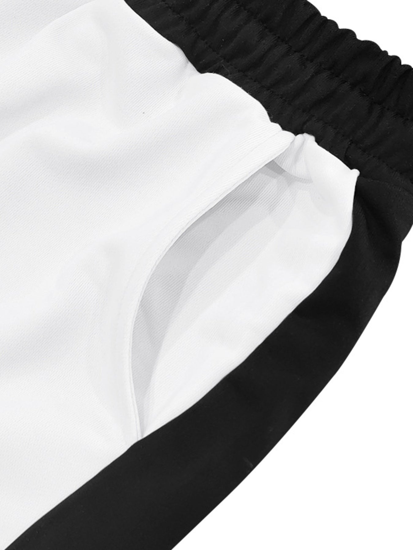 Men's Full Size Side Stripe Wide Leg Pants Plus Size