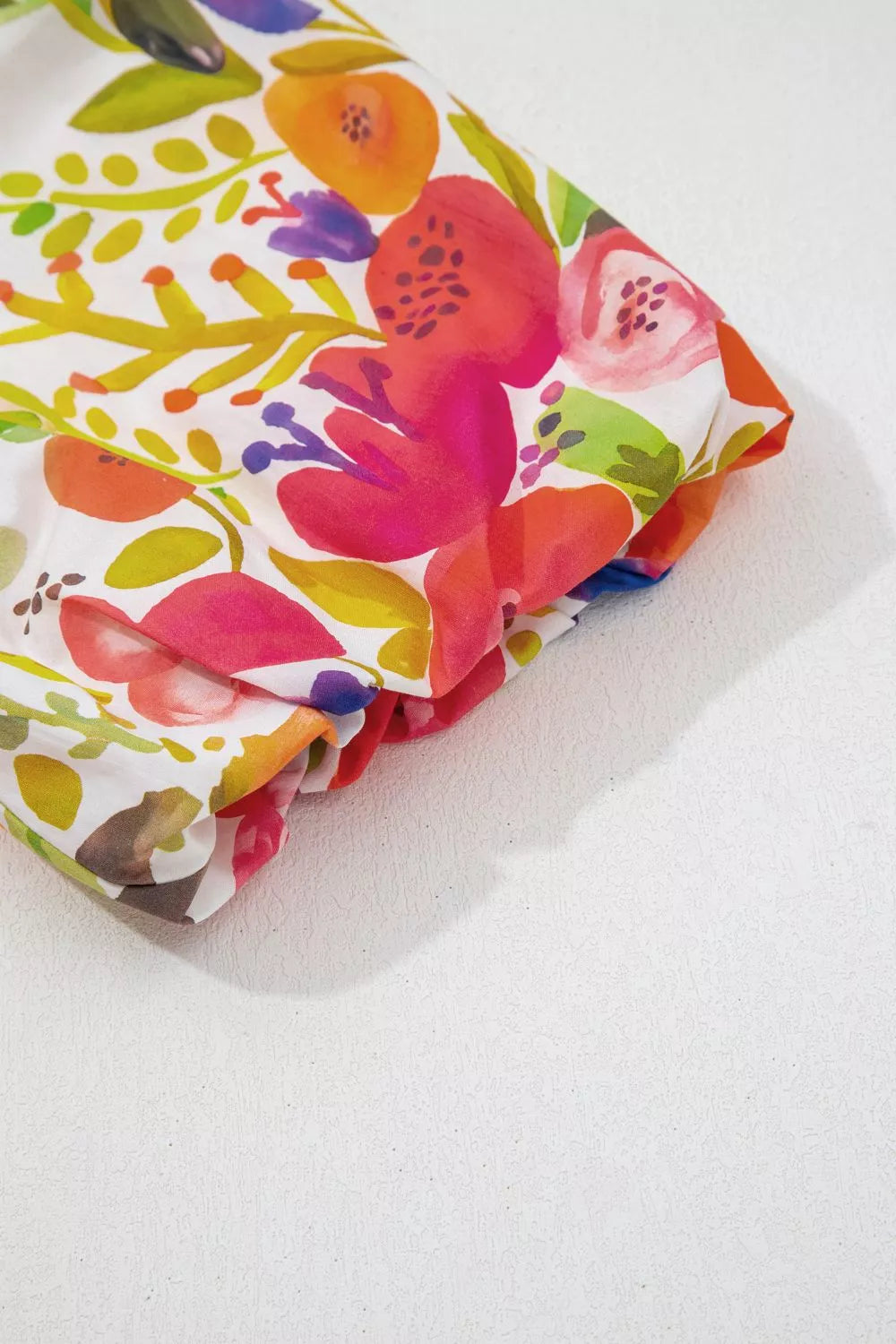 Floral Print Tiered Mini Dress