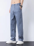 Men's Plus Size Casual Straight-Leg Pants