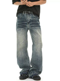 Men's Loose Fit Vintage Wash Jeans
