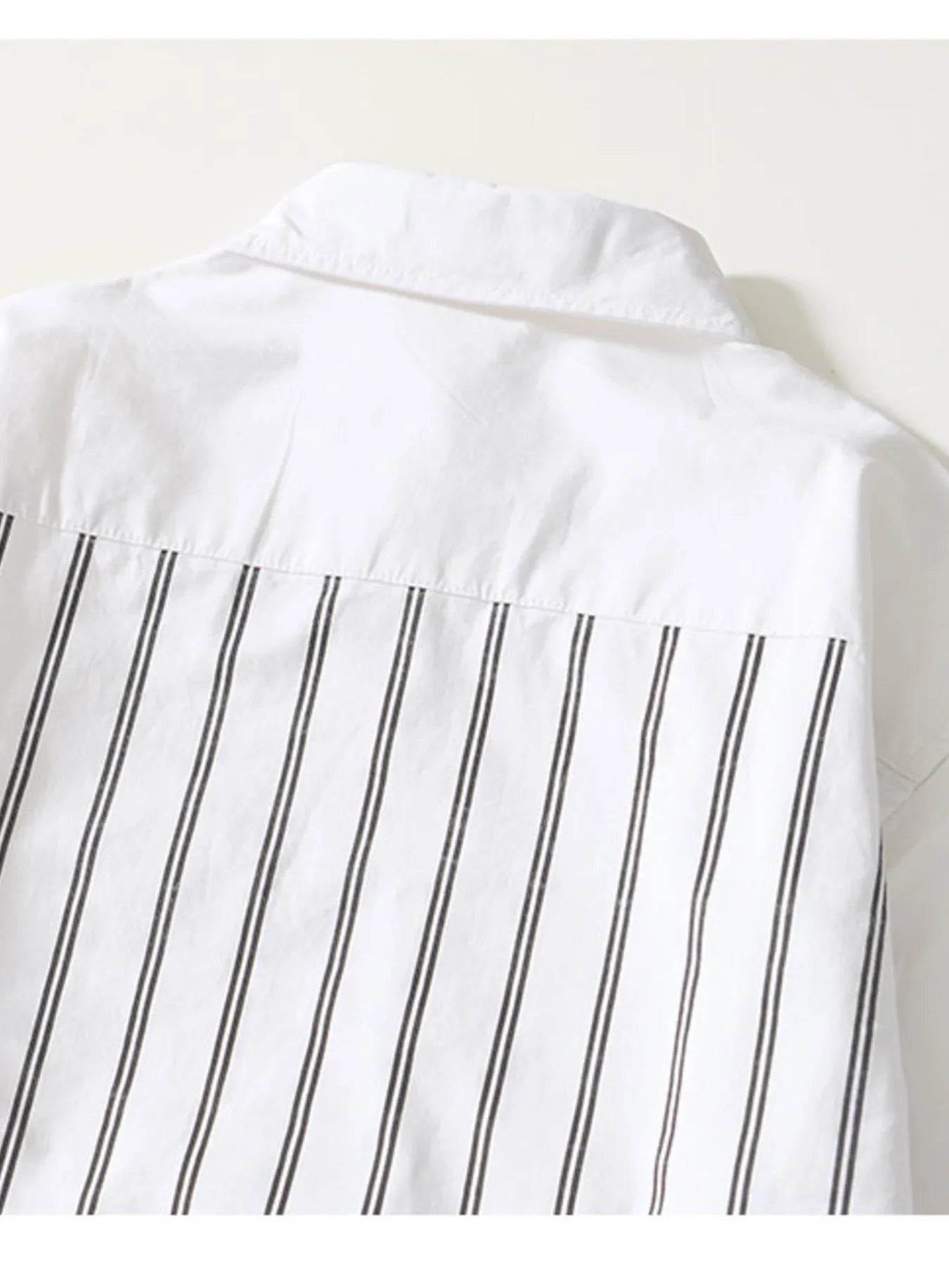 Men's Plus Size Striped Button Up Long Sleeve Shirt
