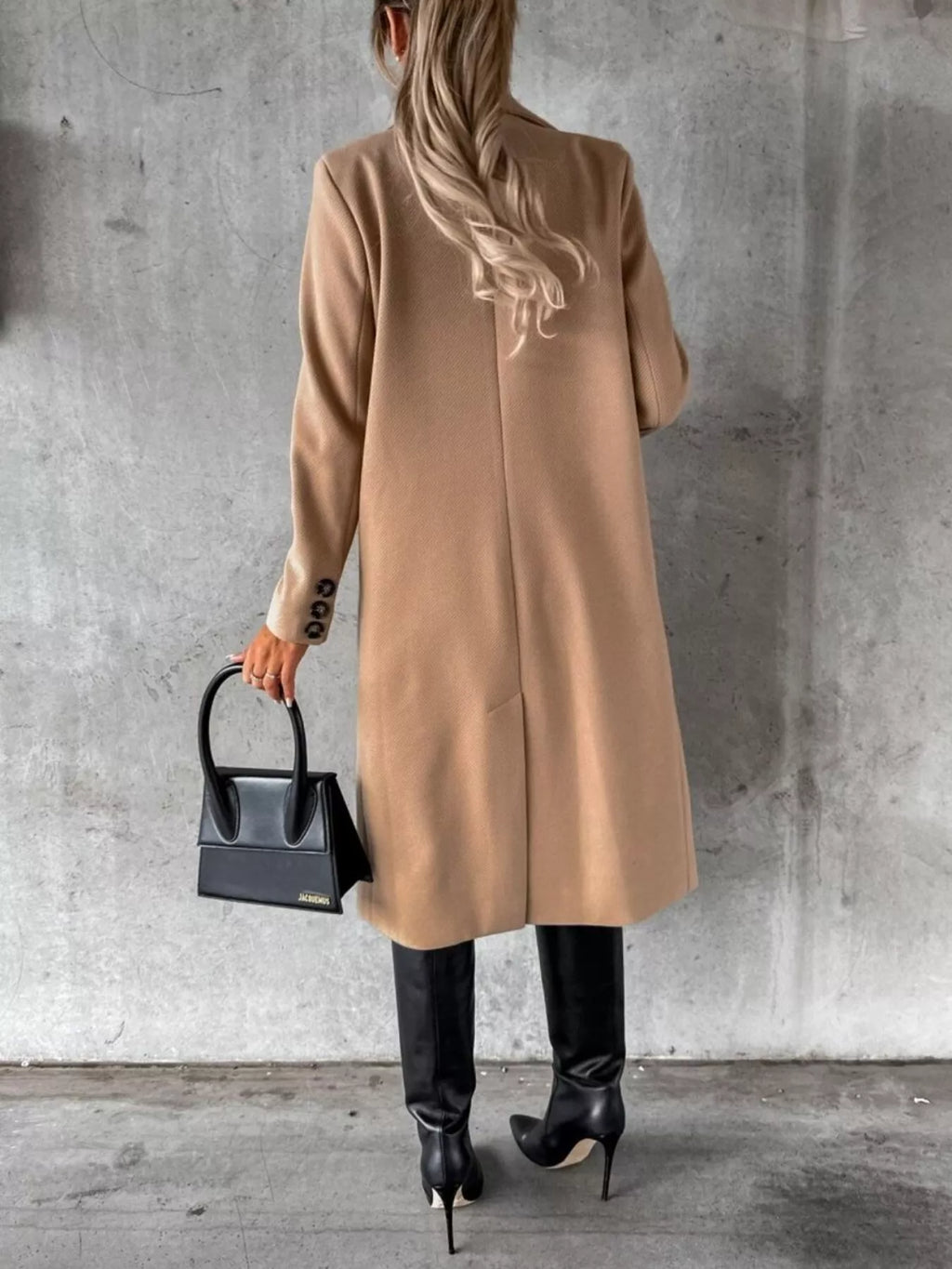 Double-Breasted Longline Coat