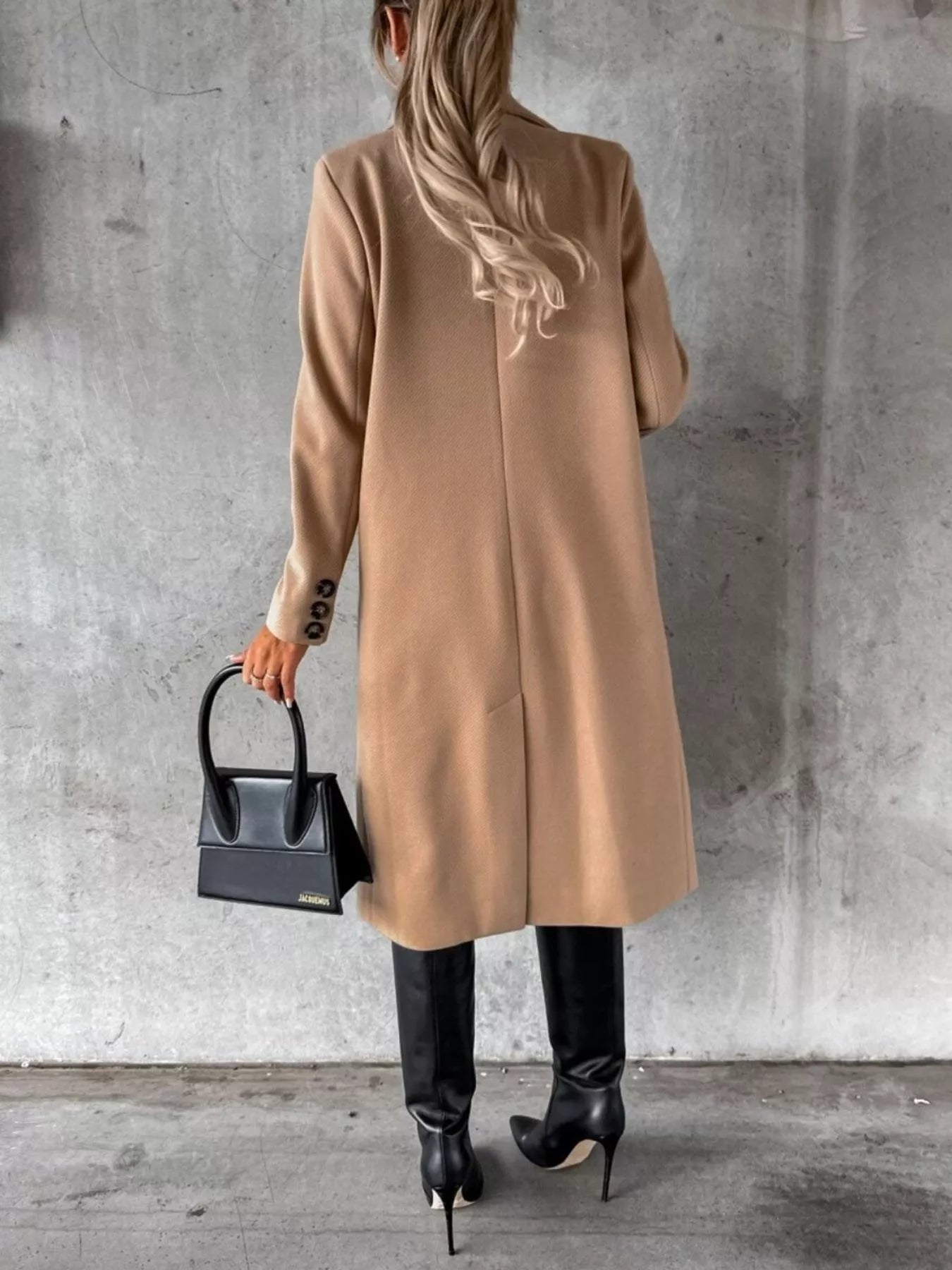 Double-Breasted Longline Coat