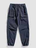 Men's Plus Size Drawstring Wide Leg Pants