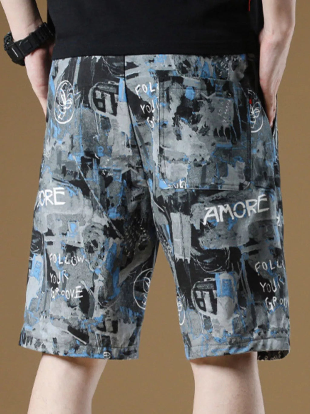 Men's Plus Size Drawstring Loose Fit Shorts