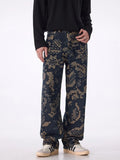 Men's Printed Wide Leg Cargo Pants
