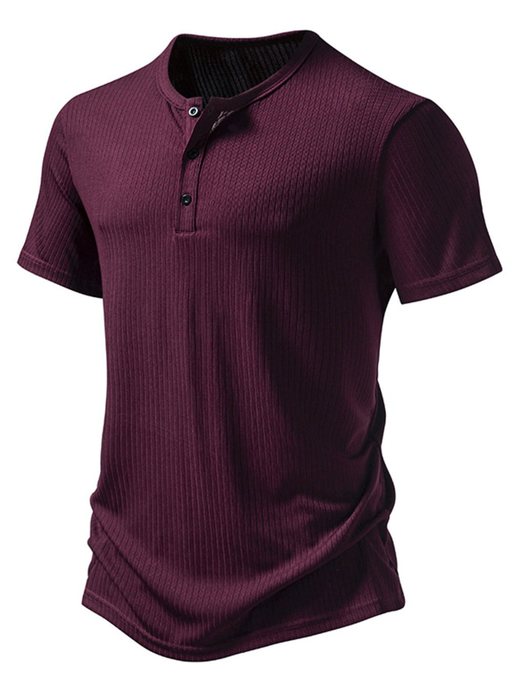 Men's Button Detail Short Sleeve T-Shirt