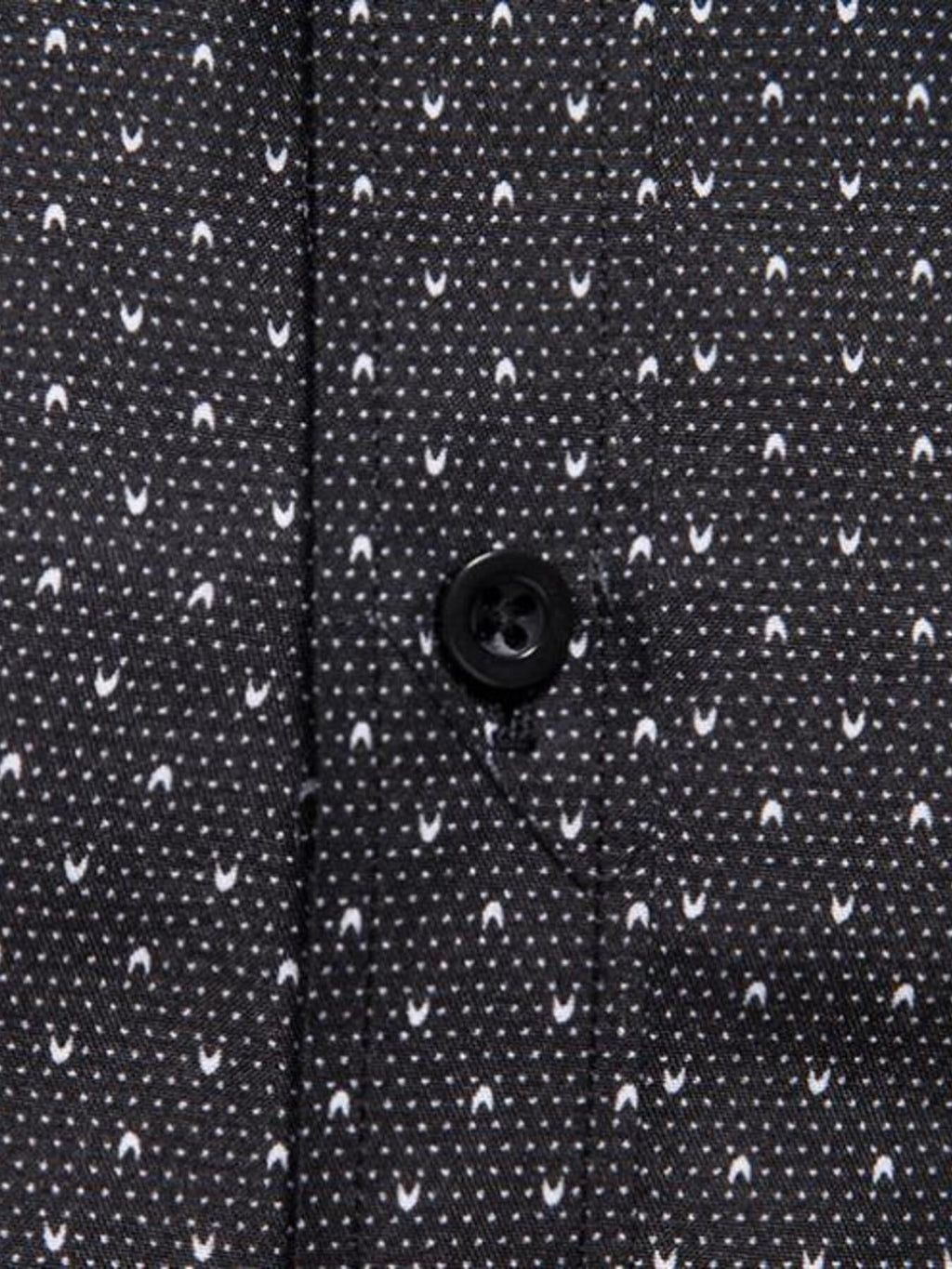Men's Slim Fit Dotted Pattern Long Sleeve Shirt