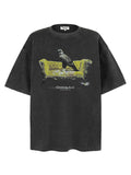 Men's Graphic Round Neck Short Sleeve T-Shirt