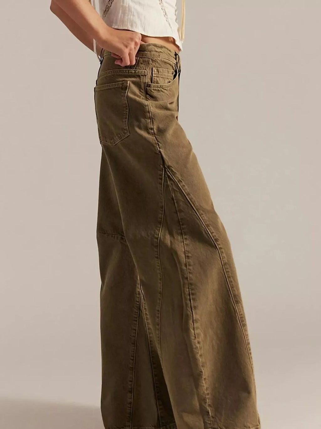 Washed Wide Leg Jeans