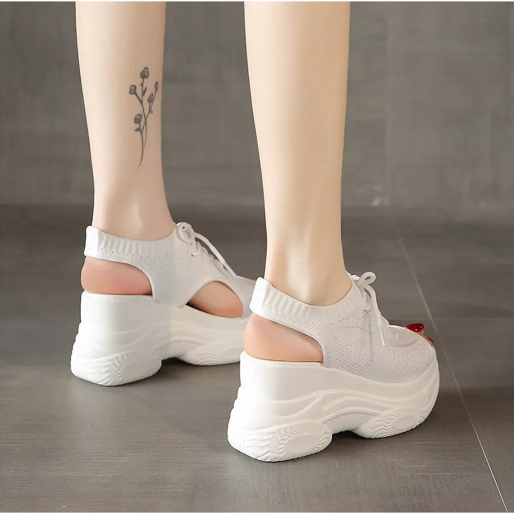 Lace Up Platform Sandals