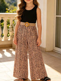 Children's Sleeveless Top & Wide Leg Pants Set