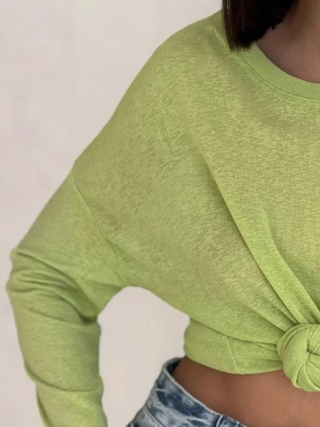 Knotted Long Sleeve T-Shirt