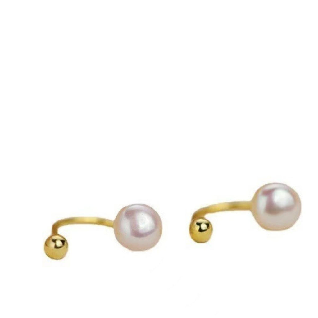 925 Sterling Silver Pearl Stud Earrings