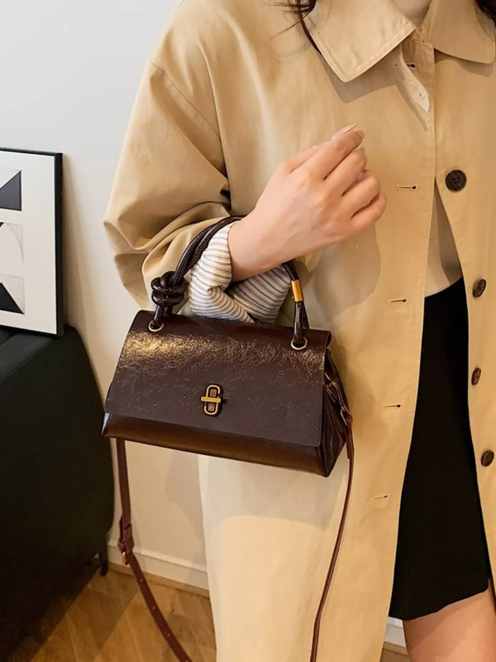 Top Handle Crossbody Bag