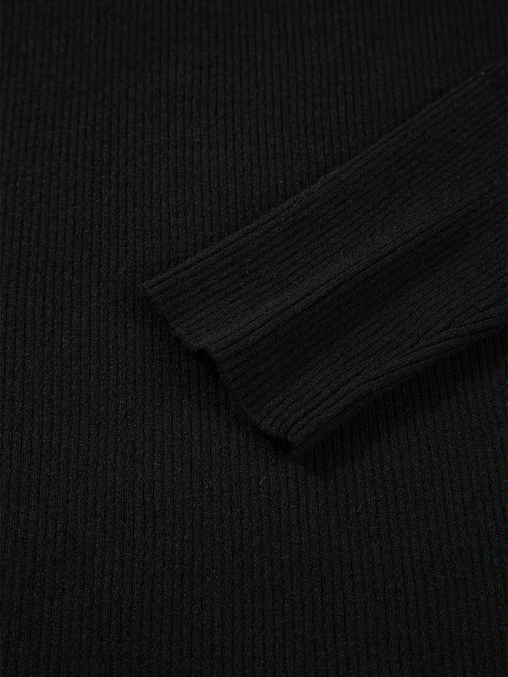 Ribbed Knit Cold Shoulder Sweater