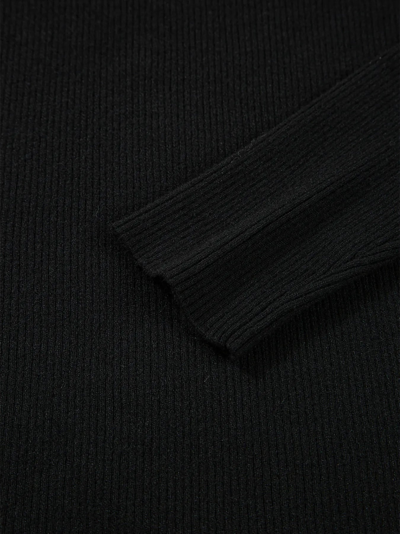 Ribbed Knit Cold Shoulder Sweater