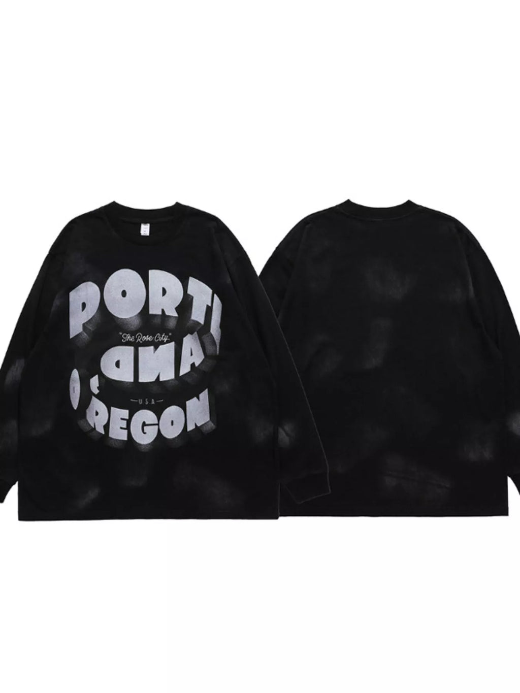 Men's Graphic Round Neck Long Sleeve T-Shirt