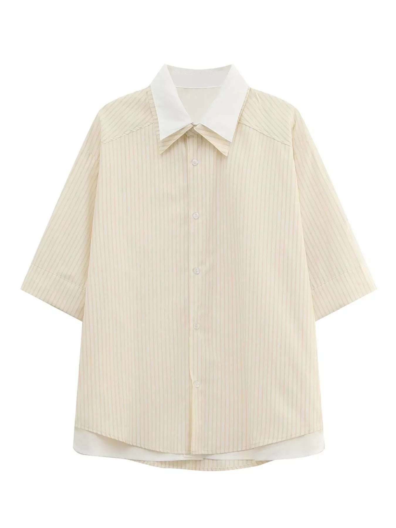 Men's Striped Button Up Shirt