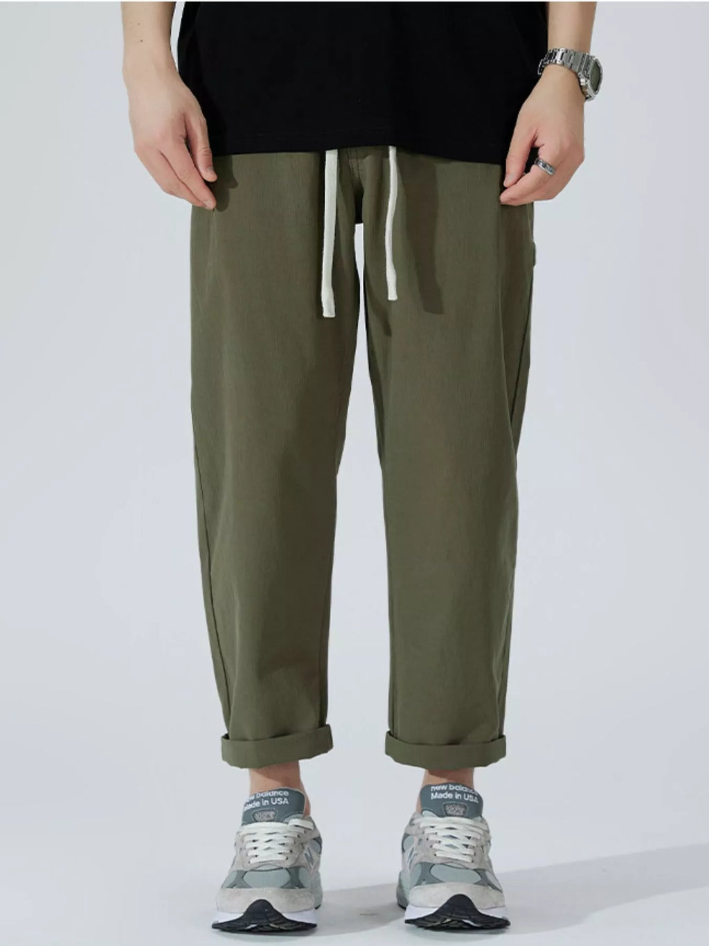 Men's Full Size Wide Leg Pants Plus Size