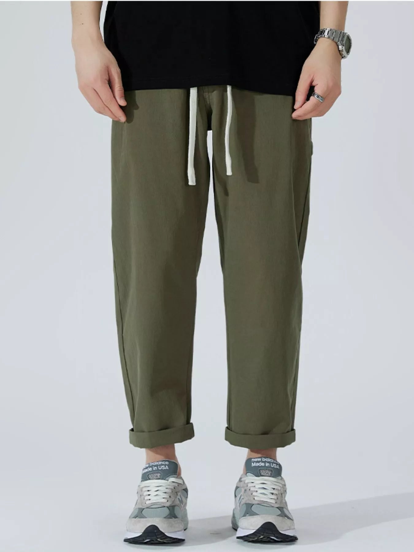 Men's Full Size Wide Leg Pants Plus Size