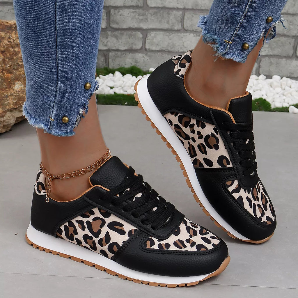 Leopard Print Casual Sneakers