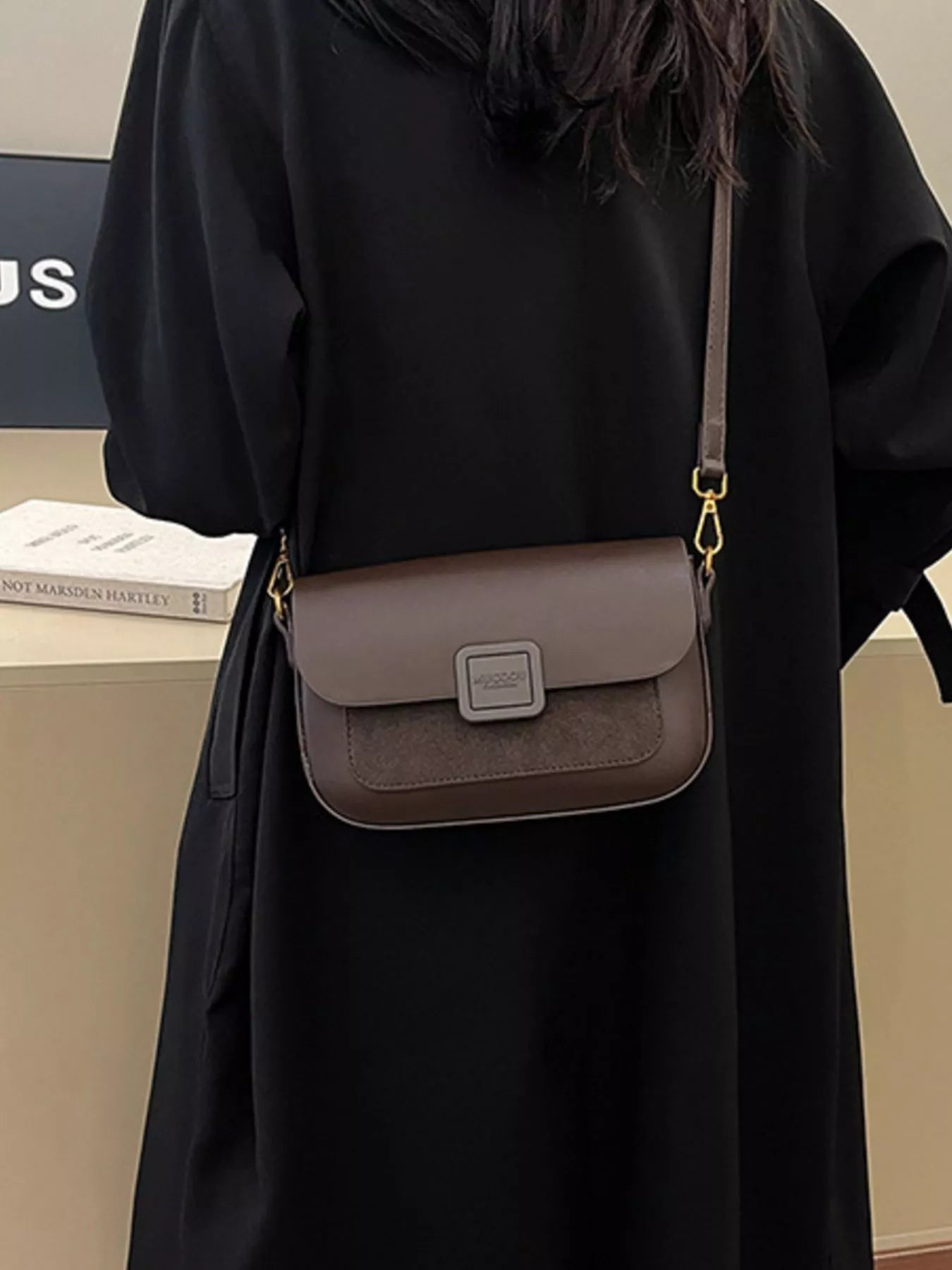 Flap Adjustable Strap Crossbody Bag