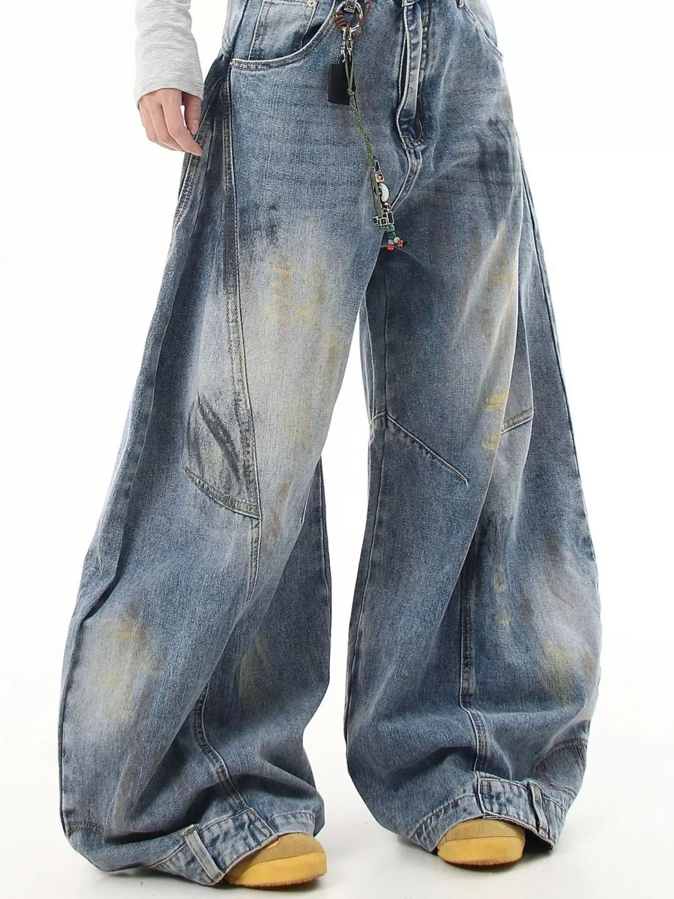 Men's Full Size Wide Leg Jeans Plus Size