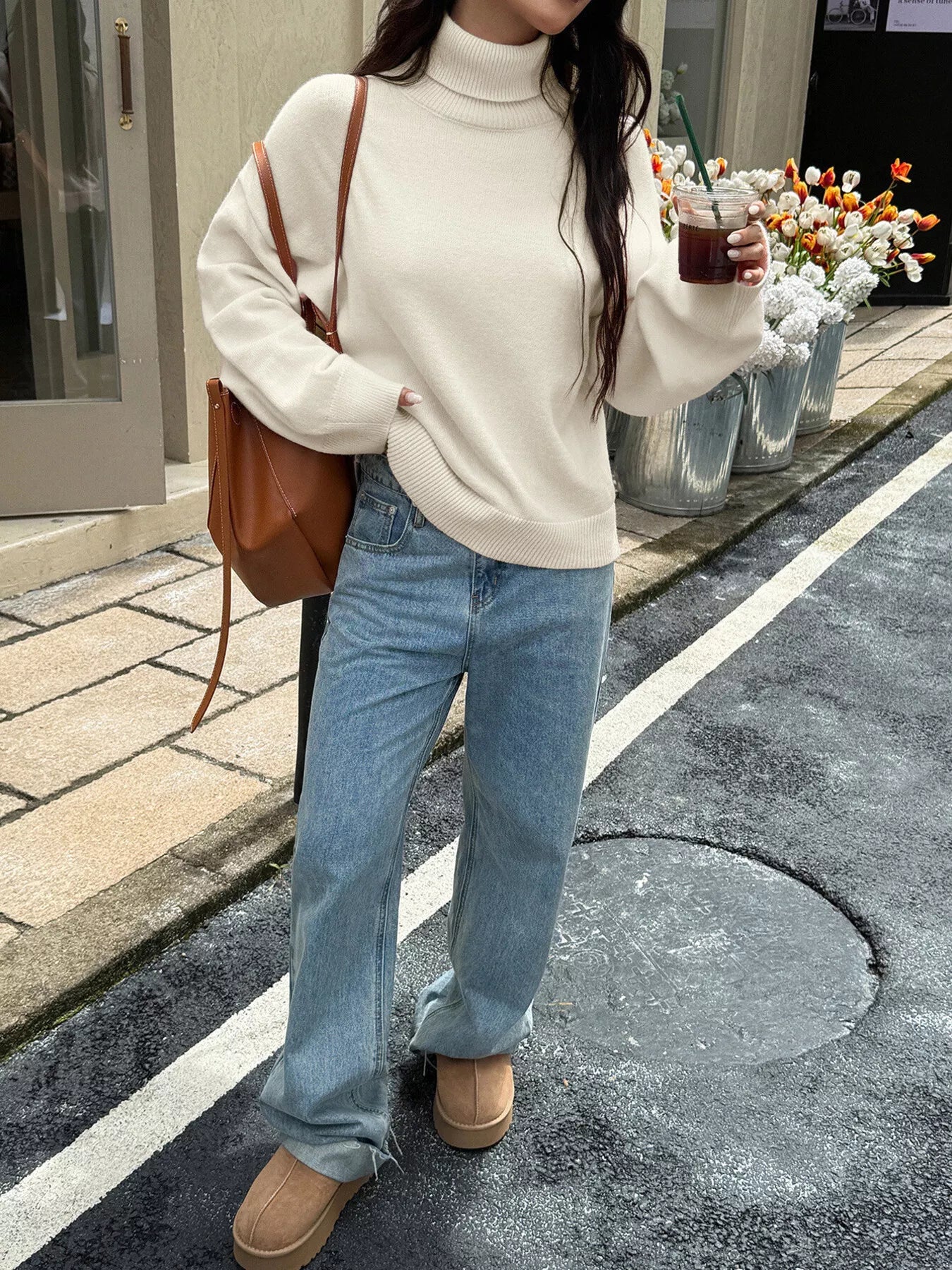 Turtleneck Long Sleeve Sweater