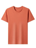 Men's Plus Size Round Neck Short Sleeve T-Shirt