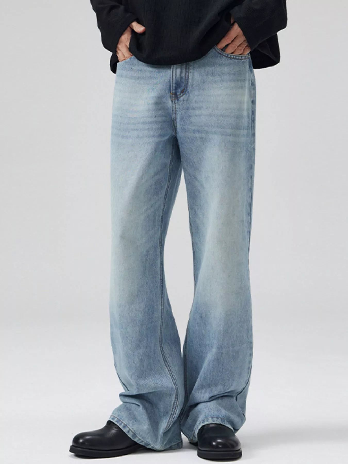 Men's Full Size Wide Leg Jeans Plus Size