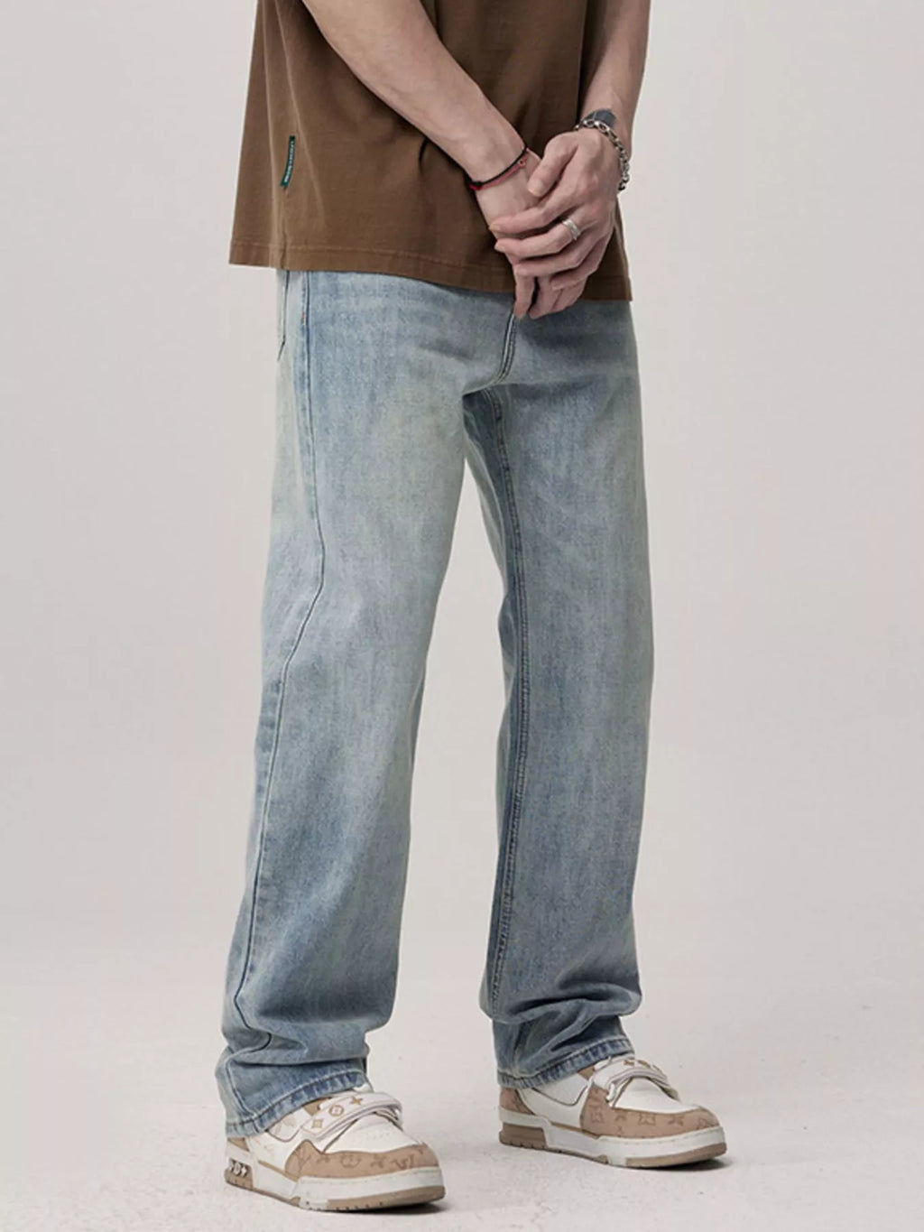 Men's Wash Loose Fit Jeans