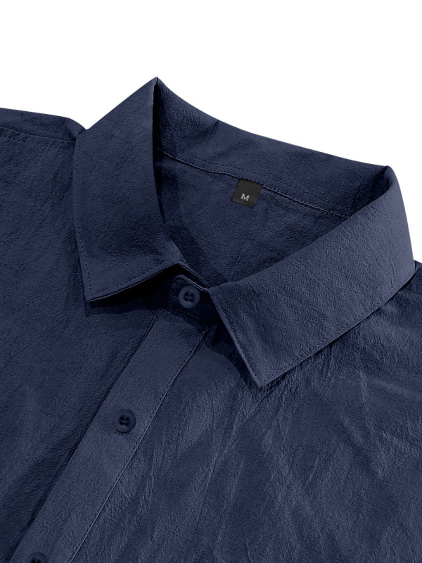 Men's Full Size Short Sleeve Shirt with Pockets Plus Size