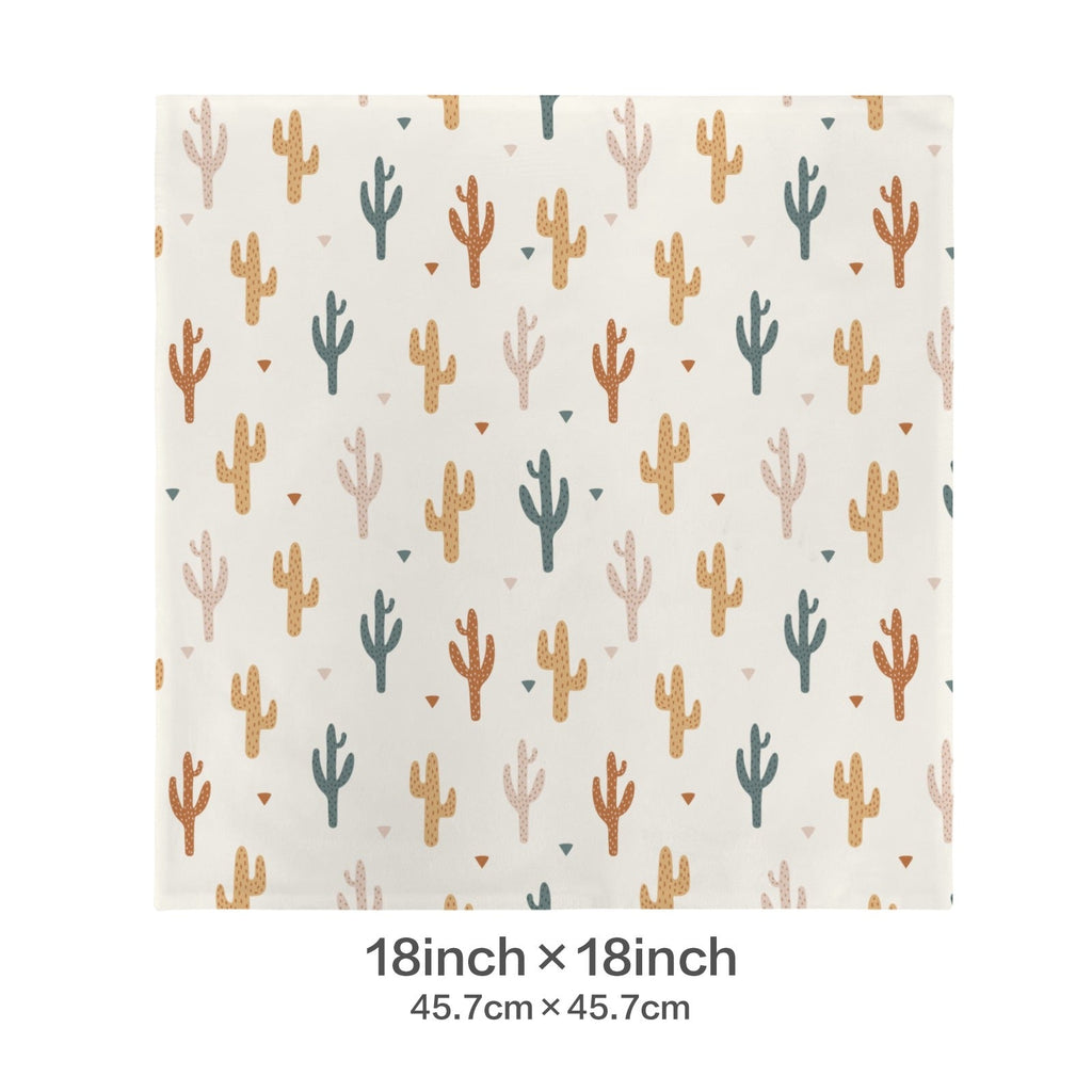 Baha Ranch Cactus Velvety Soft Throw Pillow Case Made in America
