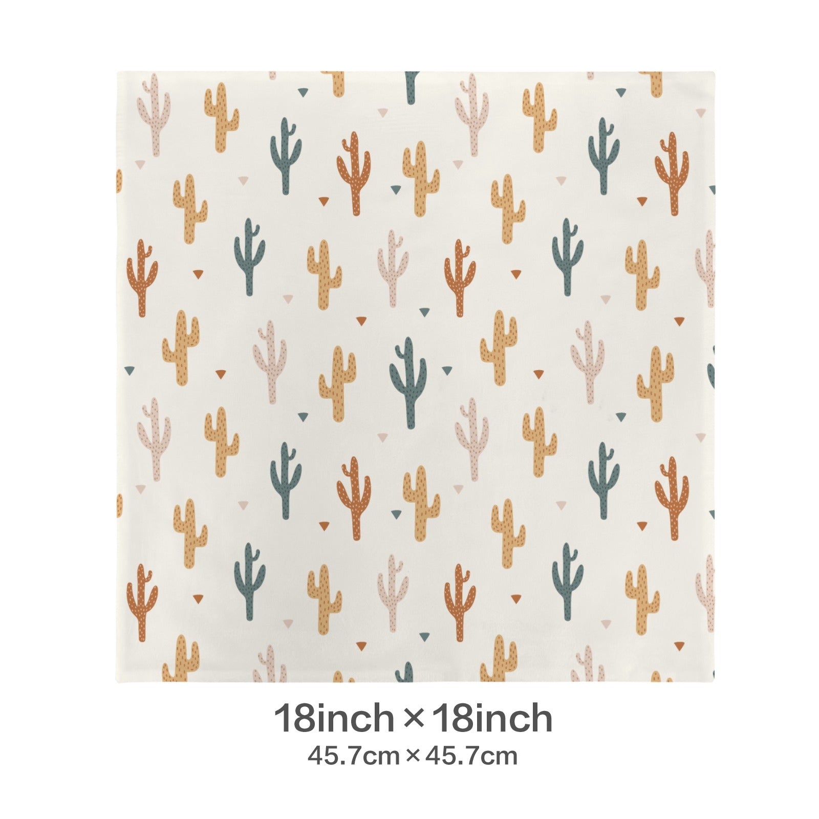 Baha Ranch Cactus Velvety Soft Throw Pillow Case Made in America