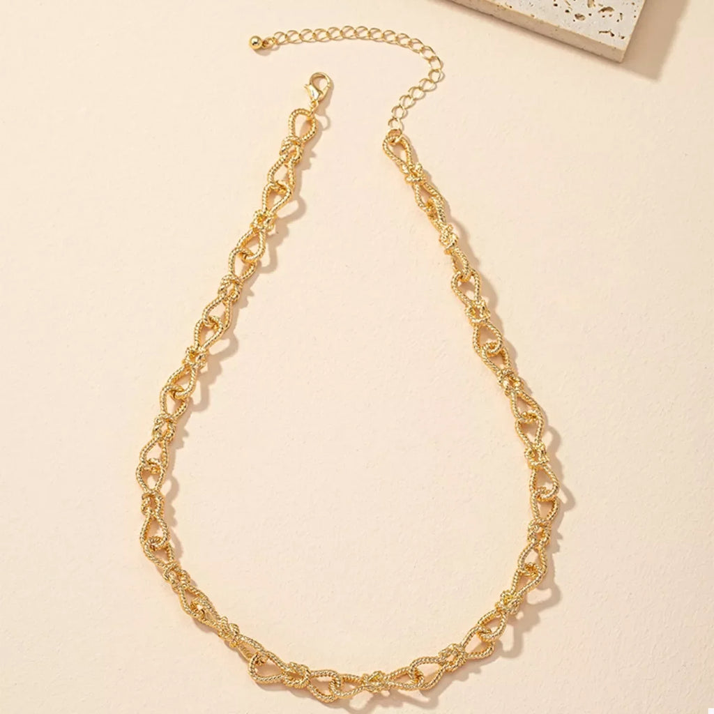 18K Gold-Plated Chain Link Necklace